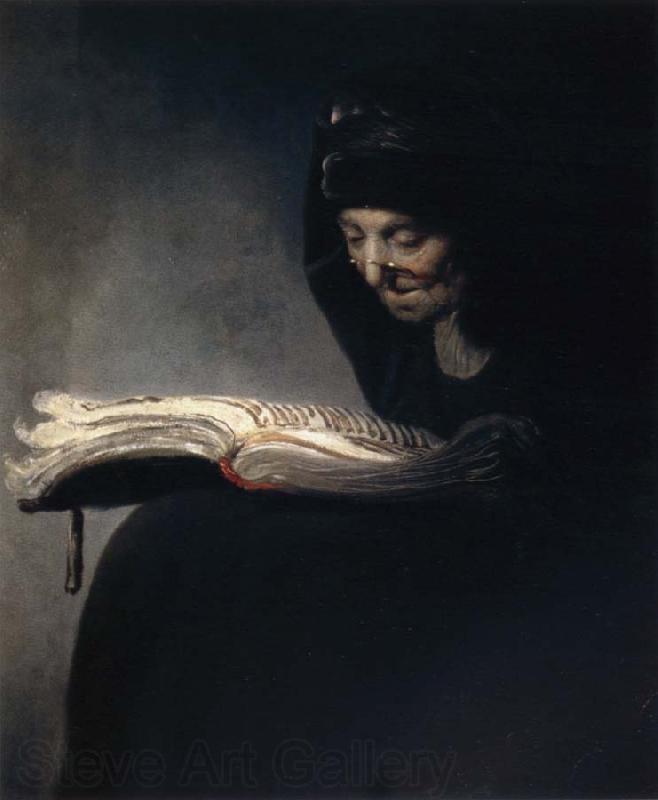 REMBRANDT Harmenszoon van Rijn Portrait of Rembrandt-s Mother Norge oil painting art